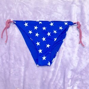 Serious Buyer Only! Italian July Fourth Stars USA Flag Bikini Bottom M\L